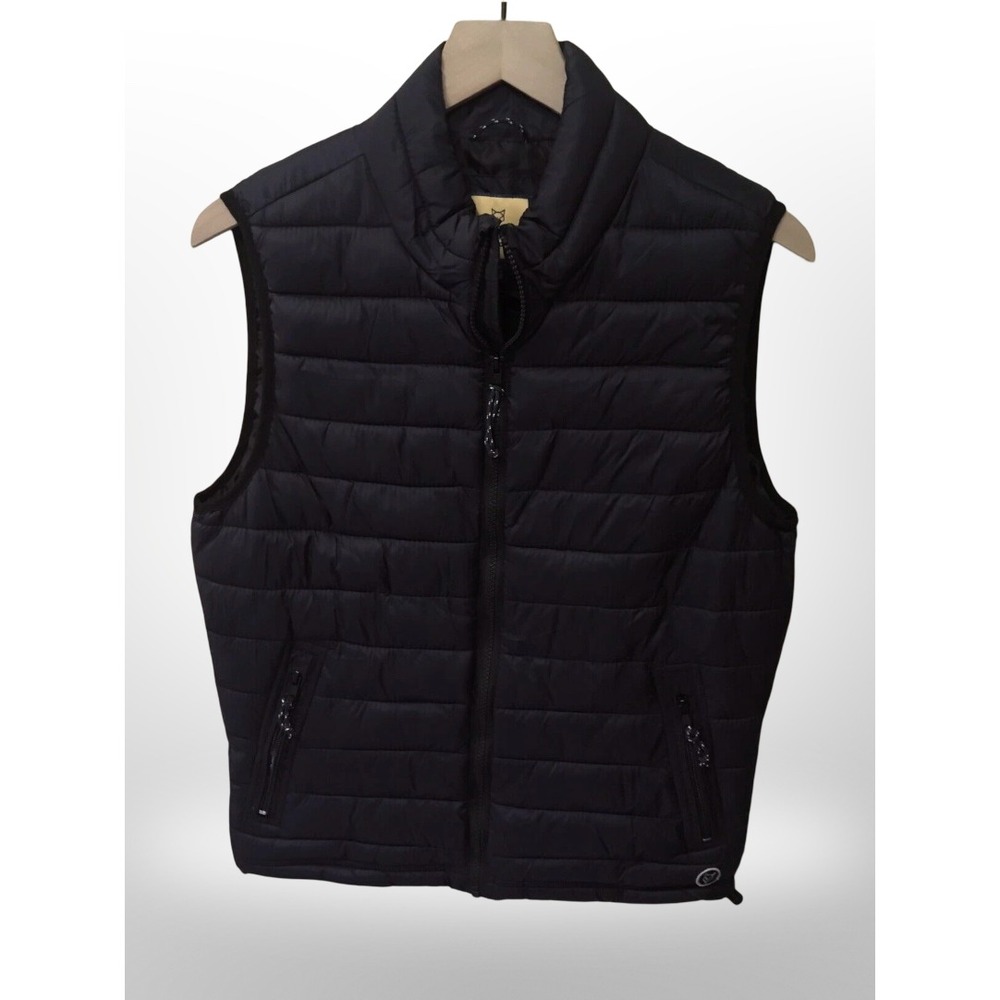 Aeropostale Prince Fox Puffer Vest Women S Blue Polyester Gorpcore Outdoor